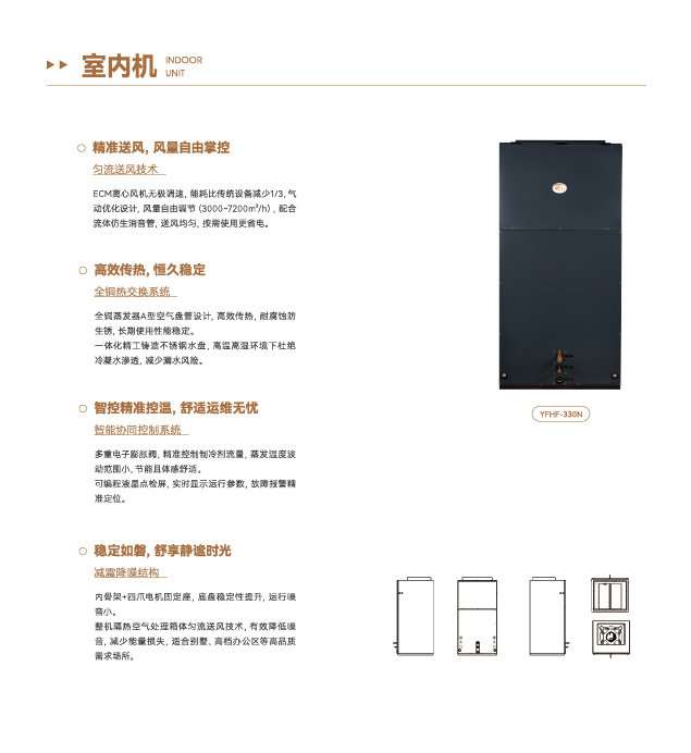 众悦风空气生态系统-热泵机组室内机